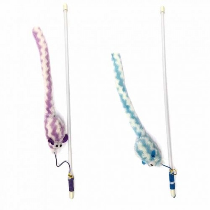 GimCat Вудка з мишкою та котячою м’ятою для котів, 46 см