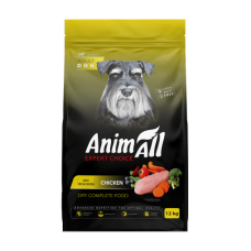 AnimAll сухий корм для собак зі свіжою куркою 12 кг
