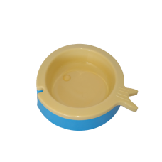 AnimAll пластикова миска для котів у формі рибки (жовто-синя) S 200 мл