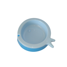 AnimAll пластикова миска для котів у формі рибки (блакитна) S 200 мл