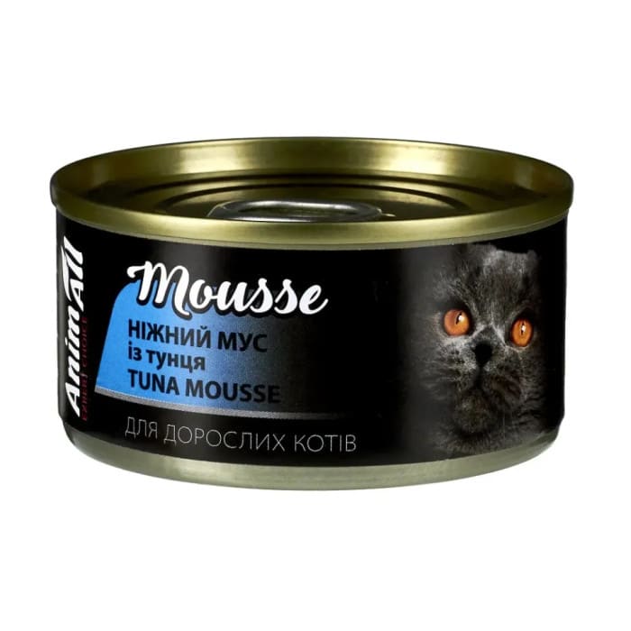 AnimAll Tuna Mousse ніжний мус із тунця для котів 80 г