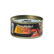 AnimAll Duo Delice паштет для котів з качки зі шматочками краба 80 г