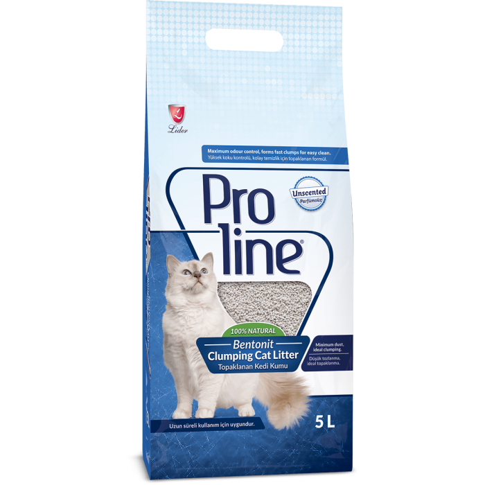 PROLINE (Пролайн) бентонітовий наповнювач для котів без запаху 5л