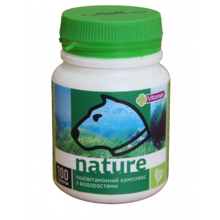 Vitomax Nature Полівітамінний комплекс зі смаком водоростей для собак 100т./100г.