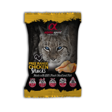 Alpha Spirit Cat Snacks Chicken напіввологі ласощі для котів з курки 50г (кубики)
