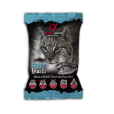 Alpha Spirit Cat Snacks Fish напіввологі ласощі для котів з риби 50г (кубики)