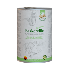 Baskerville KF Holistic Kalb und Lachs. Телятина та лосось для котів 400г