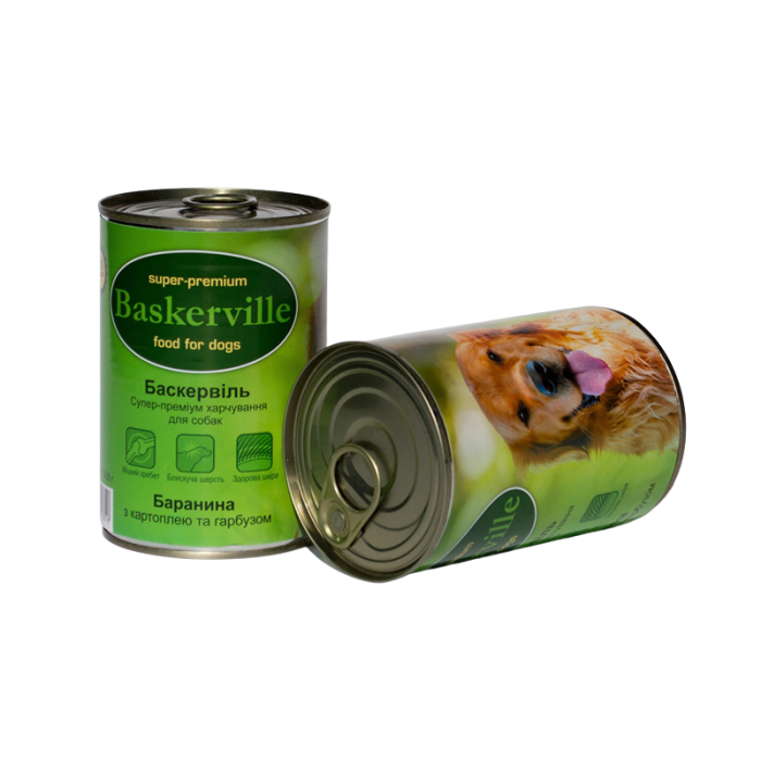 Baskerville Консерви для собак Баранина з картоплею та гарбузом 400г
