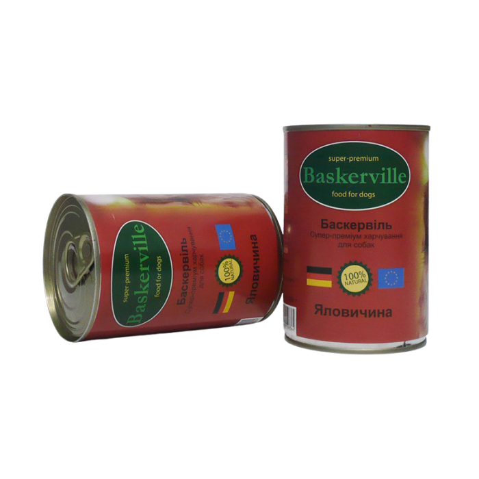 Baskerville Консерви для собак Яловичина 400г