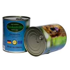 Baskerville Консерви для собак Ягня та півень 800г