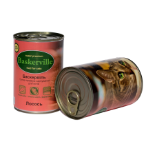 Baskerville Корм для котів Лосось 400г