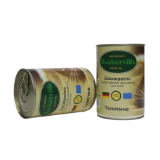 Baskerville Корм для котів Телятина 400г