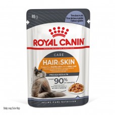 ROYAL CANIN HAIR & SKIN CARE IN JELLY вологий корм для шкіри та шерсті котів  в желе 85г