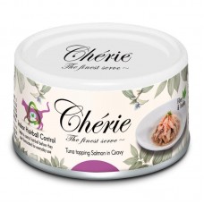 Cherie Hairball Control Tuna & Salmon вологий корм для котів з тунцем та лососем у соусі 80г