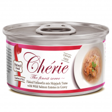 Cherie Signature Gravy Mix Tuna & Wild Salmon вологий корм для котів з тунцем та лососем у соусі 80г