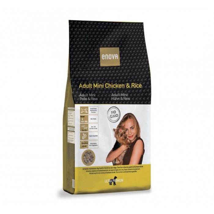 ENOVA Adult Mini Chicken&Rice Сухий корм для дорослих собак дрібних пород від 1 до 7 років з куркою 4кг