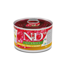 Farmina N&D Quinoa Skin & Coat Adult Mini при харчовій алергії з перепелом, кіноа, кокосом та куркумою 140г