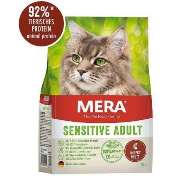 Mera Cats Sensitive Adult Intsect сухий корм для котів з протеїнами комах 0,4 кг