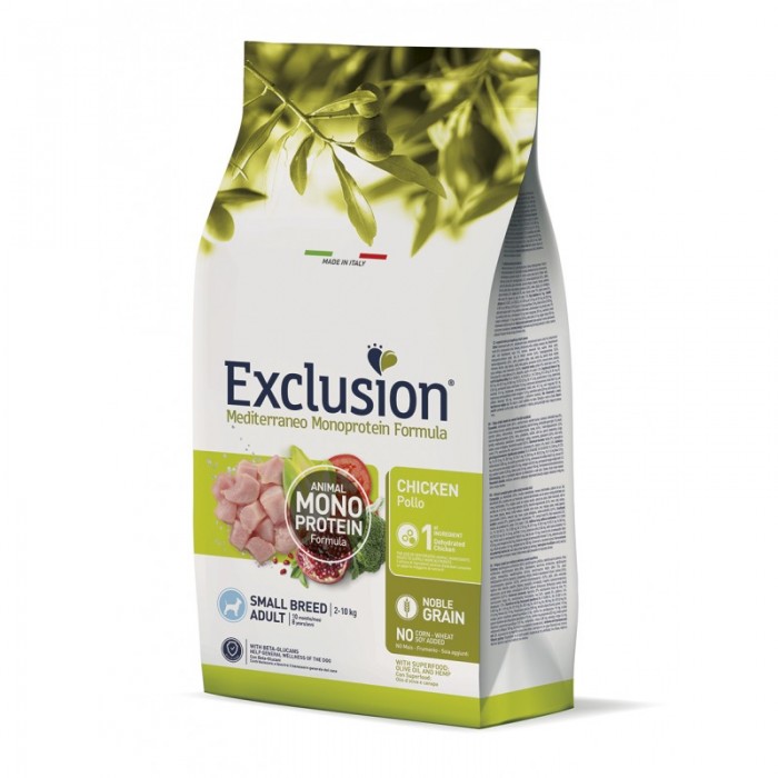 Exclusion Noble Grain Dog Adult Chicken Small Breed сухий корм для собак малих порід з куркою 2 кг