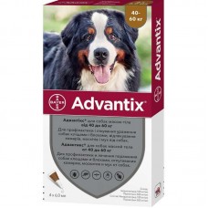 Bayer Advantix ХХL 40-60 кг. (Адвантикс) капли п\п для собак 6мл.