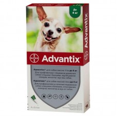 Bayer Advantix до 4 кг. (Адвантікс) краплі п\п для собак 0.4мл.