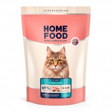 Home Food Cat Adult сухий корм для стерилізованих котів "Кролик та журавлина" 1,6 кг