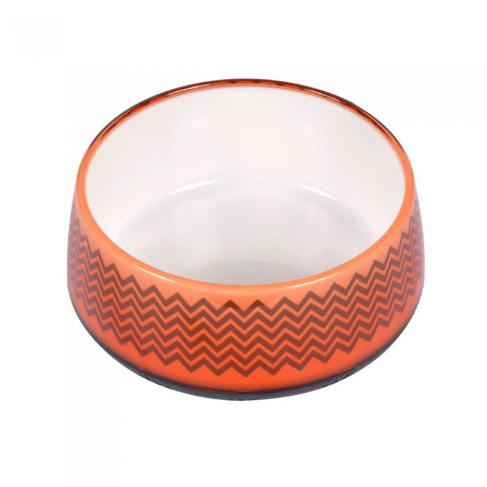 AnimAll Super пластикова миска для собак з візерунком (помаранчева) 300 мл