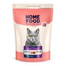 Home Food Cat Adult cухий корм для котів британських та шотландських порід "Індичка та качка" 1,6 кг