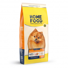 Home Food Dog Adult Mini сухий корм для шкіри та шерсті собак малих порід "Індичка та лосось"10 кг