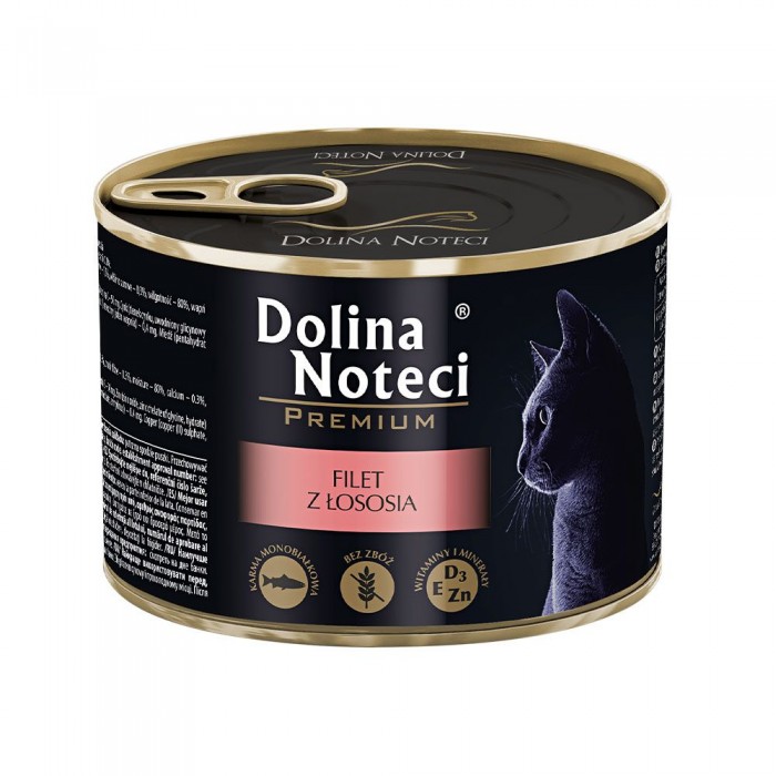 Dolina Noteci Premium вологий корм з філе лосося для котів 185 г