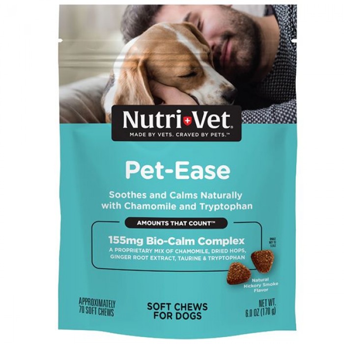 Nutri-Vet Pet-Ease Soft Chews для зниження рівня стресу та занепокоєння у собак 70 табл.