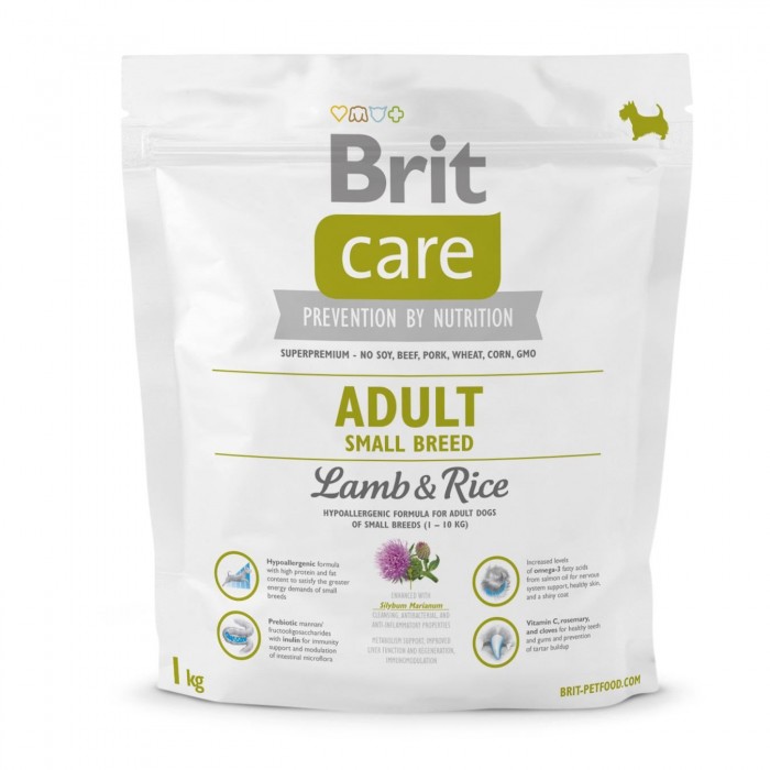 Brit Care Adult Small Breed Lamb and Rice (для собак вагою до 10 кг)