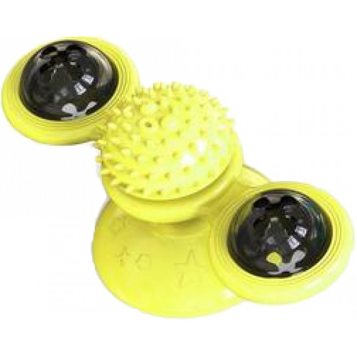 AnimAll CrazZzy 9888 інтерактивна іграшка для котів на присосці "Крейзи Кєт" (жовта)