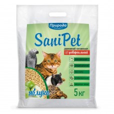 SANI PET "Універсальний" деревний наповнювач для котів з ароматом яблука 5 кг