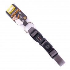 GimDog Harlem нашийник з нейлону для собак великих та гігантських порід (сірий) L-XL