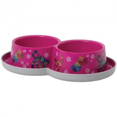 Moderna Double Trendy Dinner Friends Forever подвійна миска для котів (рожева) 2х350 мл