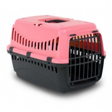 Bergamo Gipsy 2 Large Corall переноска з пластиковими дверцятами для котів та собак до 12 кг (корал)