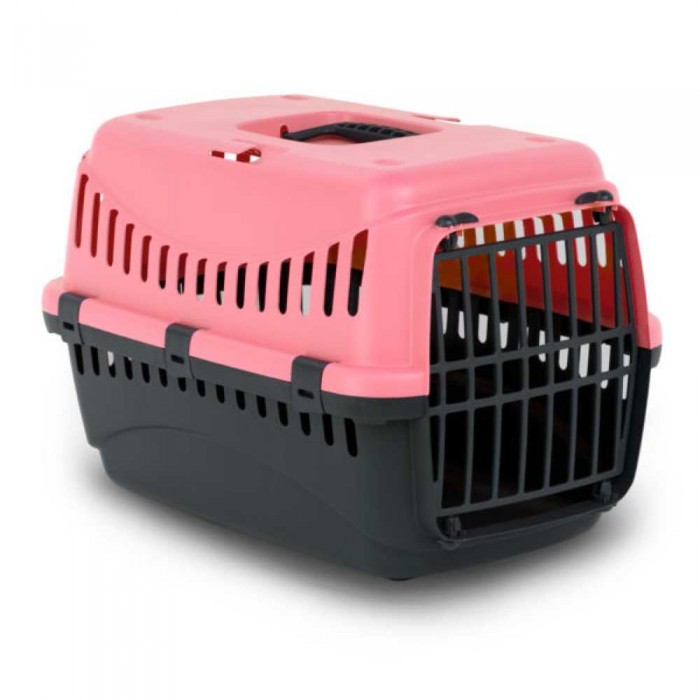 Bergamo Gipsy 1 Small Corall переноска з пластиковими дверцятами для котів та собак до 6 кг (корал)