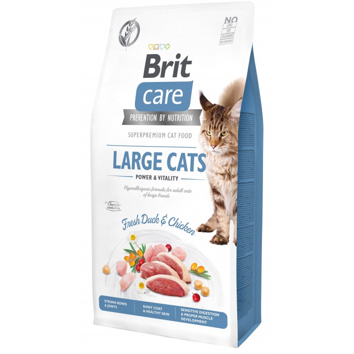 Brit Care Cat GF Large cats Power and Vitality, 7кг (для кішок великих порід)