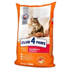 Club 4 Paws Premium Hairball Control сухий корм для виведення шерсті у котів з куркою 14 кг