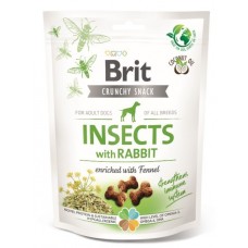 Brit Care Dog Crunchy Cracker Insects ласощі для собак з комахами, кроликом та фенхелем 200г
