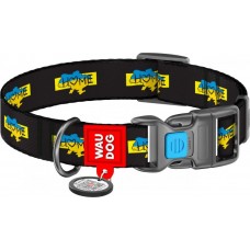 Collar WAUDOG Nylon нейлоновий нашийник "Дім" з QR паспортом для собак S