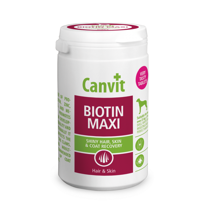 Canvit Biotin Maxi вітамінний комплекс для шкіри та шерсті собак великих порід 230 табл.