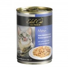 Edel Cat Шматочки з лососем і фореллю в соусі для котів 400g