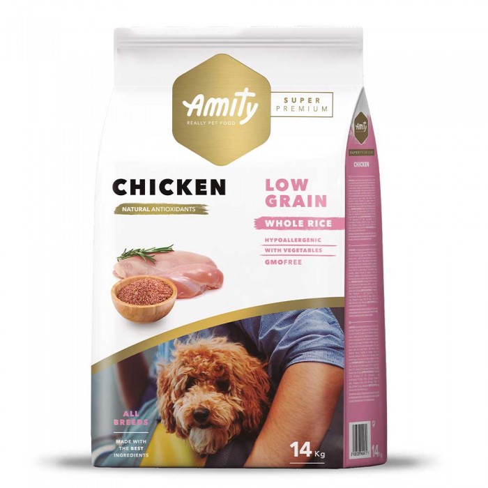 Amity Super Premium Chicken сухий корм для собак з куркою 14 кг