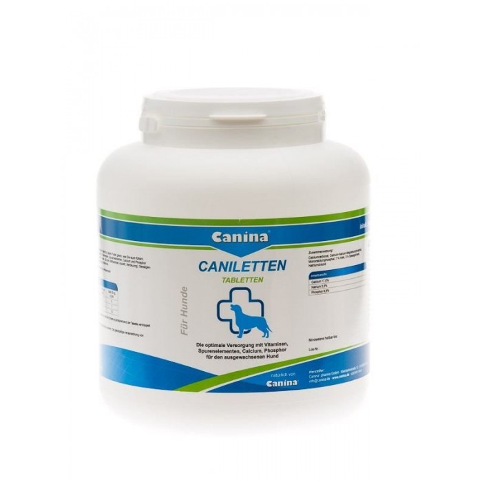 Canina Caniletten вітаміни для дорослих собак 2 кг/1000 таб.