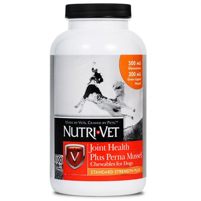 Nutri-Vet Joint Health Plus Perna Mussel для відновлення, для суглобів та зв’язок у собак 100 табл.