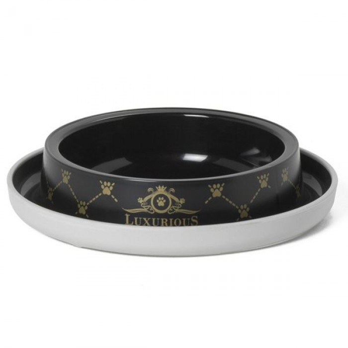 Moderna Trendy Dinner Luxurious миска для котів і собак (чорна) 210 мл