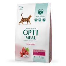 Optimeal Adult Cat High in Veal сухий корм для котів з телятиною 4 кг
