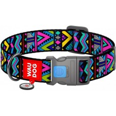 Collar WAUDOG Nylon нейлоновий нашийник "Інді" з QR паспортом для собак XXL